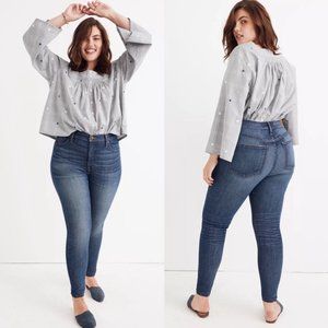 Madewell 10" High-Rise Skinny Jeans: Adjustable Edition Size 37